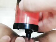 小骚逼一身情趣装被小哥调教母狗爬行口交