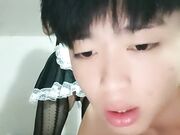 元气少妇在黑丝女仆逼逼吸烟深喉抽插颜射