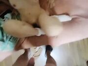 乖巧风骚小少妇口交大鸡巴舔乳头后入翘臀
