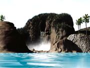 海滩上大黑人男子在野蛮岛上撞上粉穴性爱