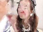 迪丽热巴女仆装舔逼