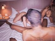 多人群交媚黑婊取悦黑人大鸡巴被大屌颜射