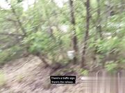 户外露出骚逼让大鸡巴感到非常的刺激