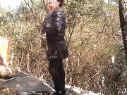 树林里嫖野妓憨厚的大哥干领导观战