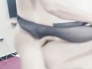 穿着短丝袜被多姿势插入很是诱人