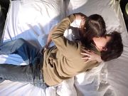 老牛吃嫩草眼镜大叔上楼和白嫩小美女啪啪 上位骑乘自己动69互舔后入猛插