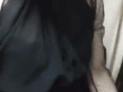 风骚妖精熟女TS爱美兰亭，卫生间厕所激情艹女人