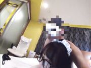 充满临场感的GoPro影像 现役女仆按摩娘背后正式做爱