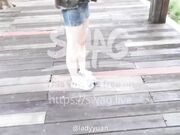 這次更大膽！白天上街玩無線跳蛋????全程露臉大尺度！ - SWAG