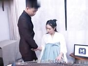 情欲古筝师撩人心弦,一弦一柱湿滑粘